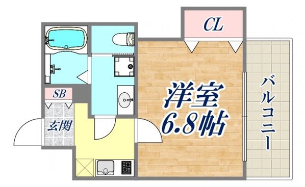 Luxe尼崎WESTの物件間取画像